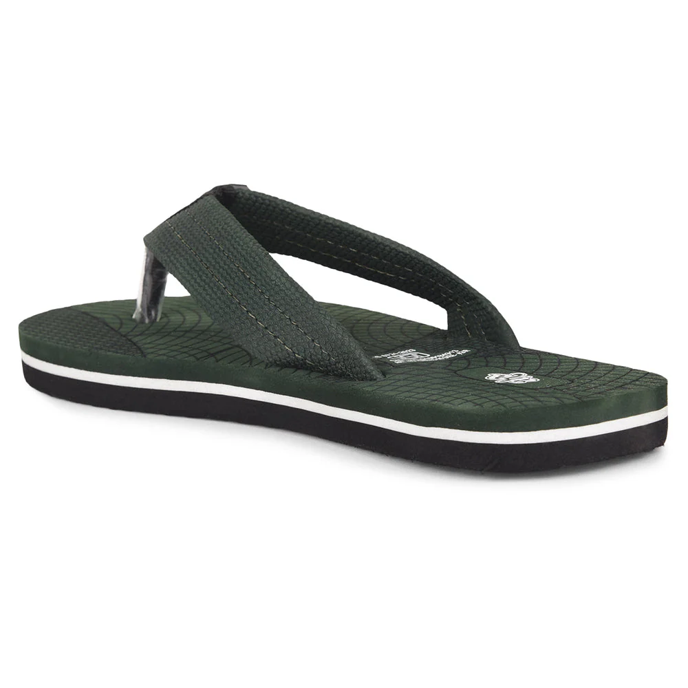 AHA Casual Olive Green Flip Flop For Men ORTHO-20 By Liberty - Image 4