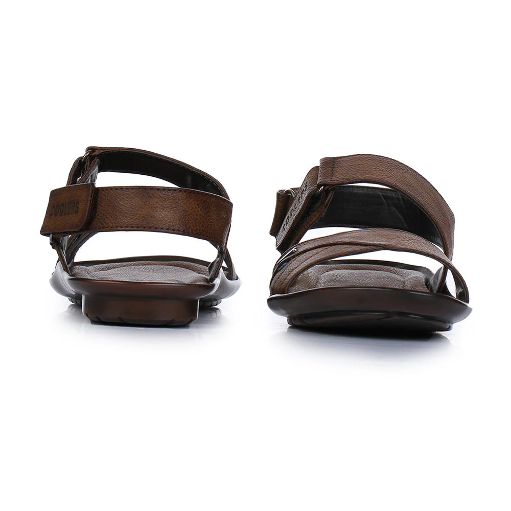 Coolers Formal Brown Sandals For Men LAF-202N By Liberty - Image 4