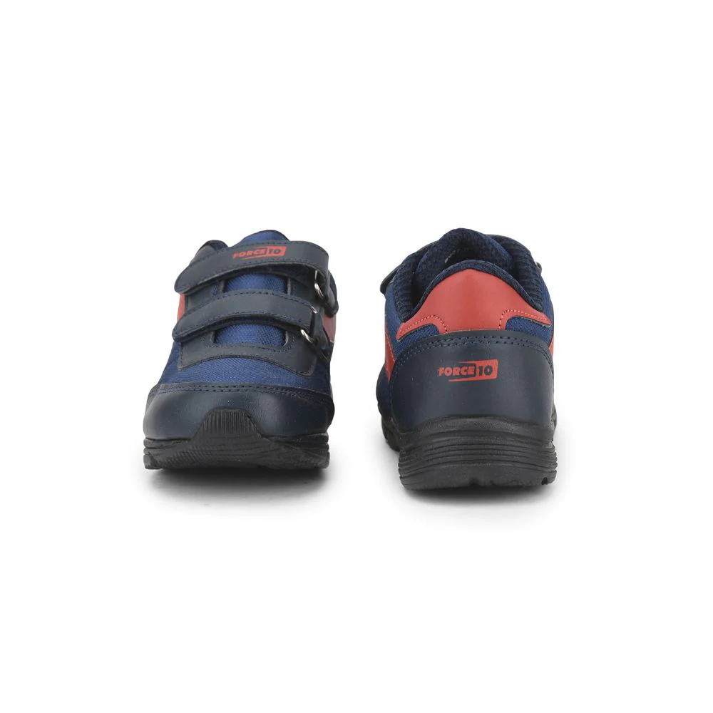 Force 10 Casual Non Lacing Shoes For Kids (Red) 9907-51VBL By Liberty - Image 5